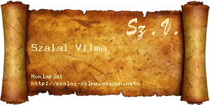 Szalai Vilma névjegykártya